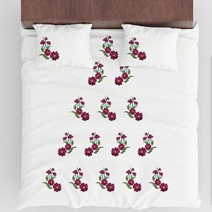 Magenta Flower motifs